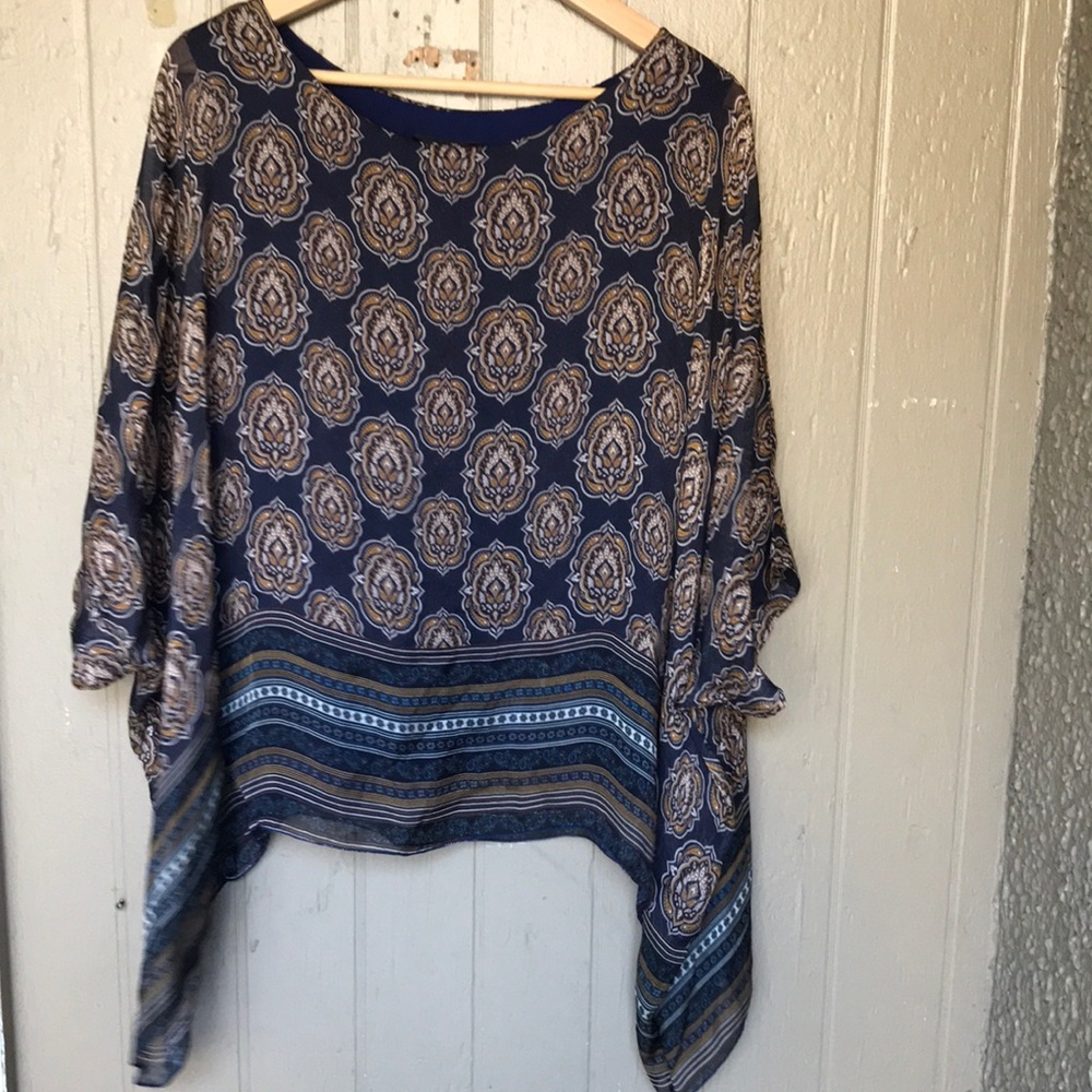 Bella Amore made in Italy oversized silk top